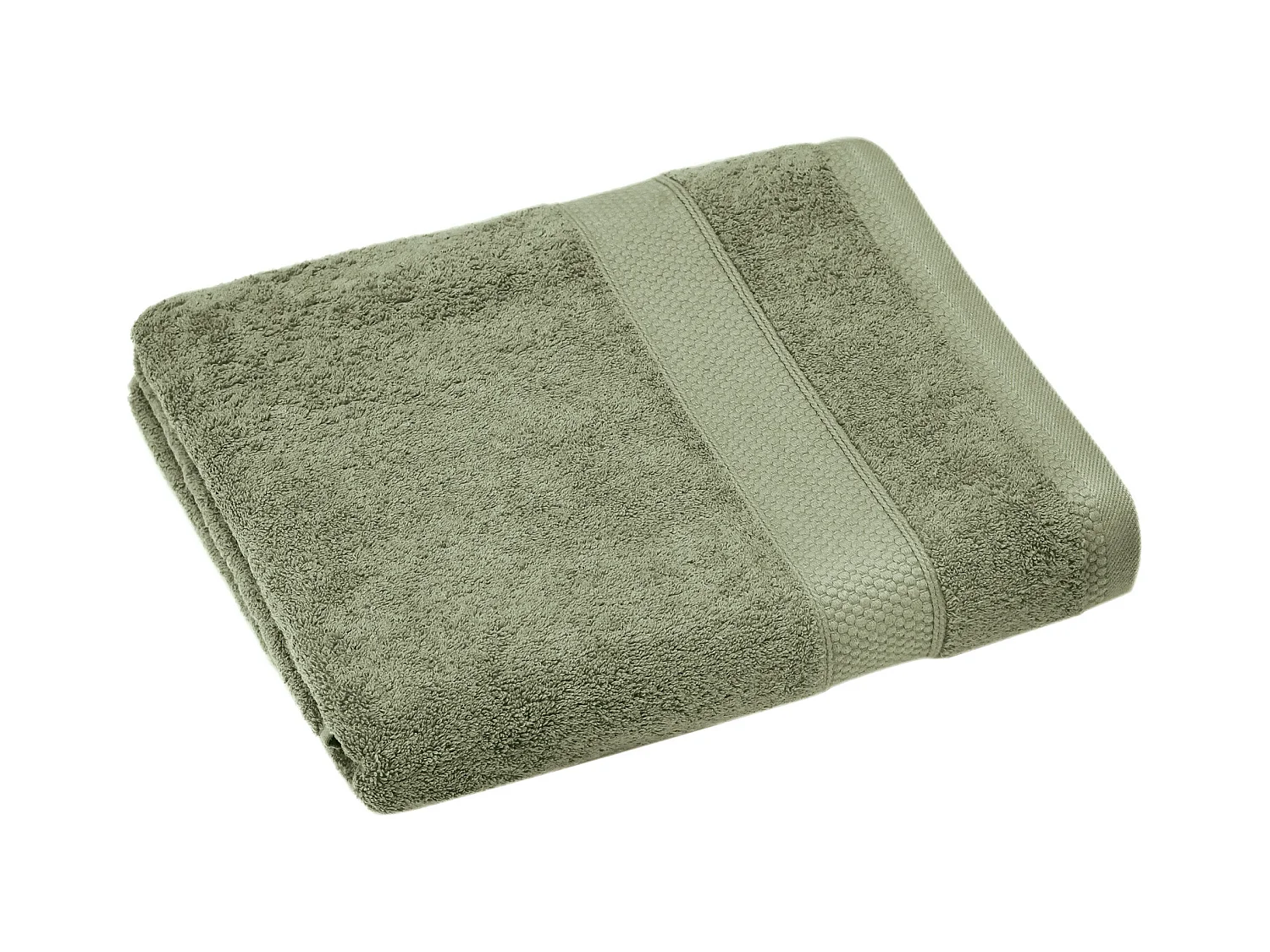 Serviette de toilette coton 550 g/m2 50x90 cm NAÏA vert Olive