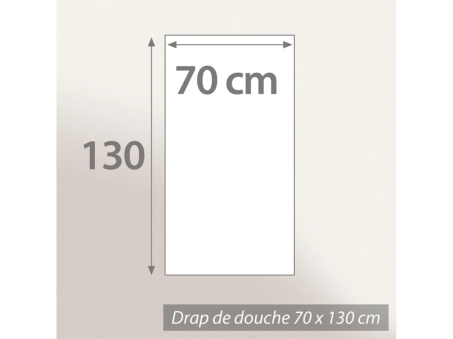 Drap de douche coton 550 g/m2 70x130 cm NAÏA orange Argile