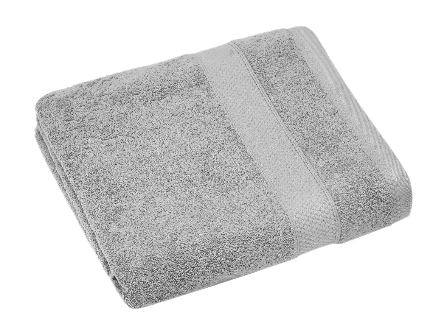 Drap de bain coton 550 g/m2 95x140 cm collection NAÏA gris Perle