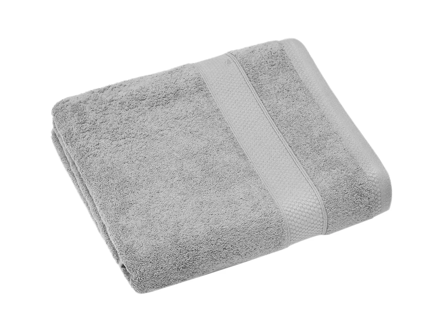 Drap de bain coton 550 g/m2 95x140 cm collection NAÏA gris Perle