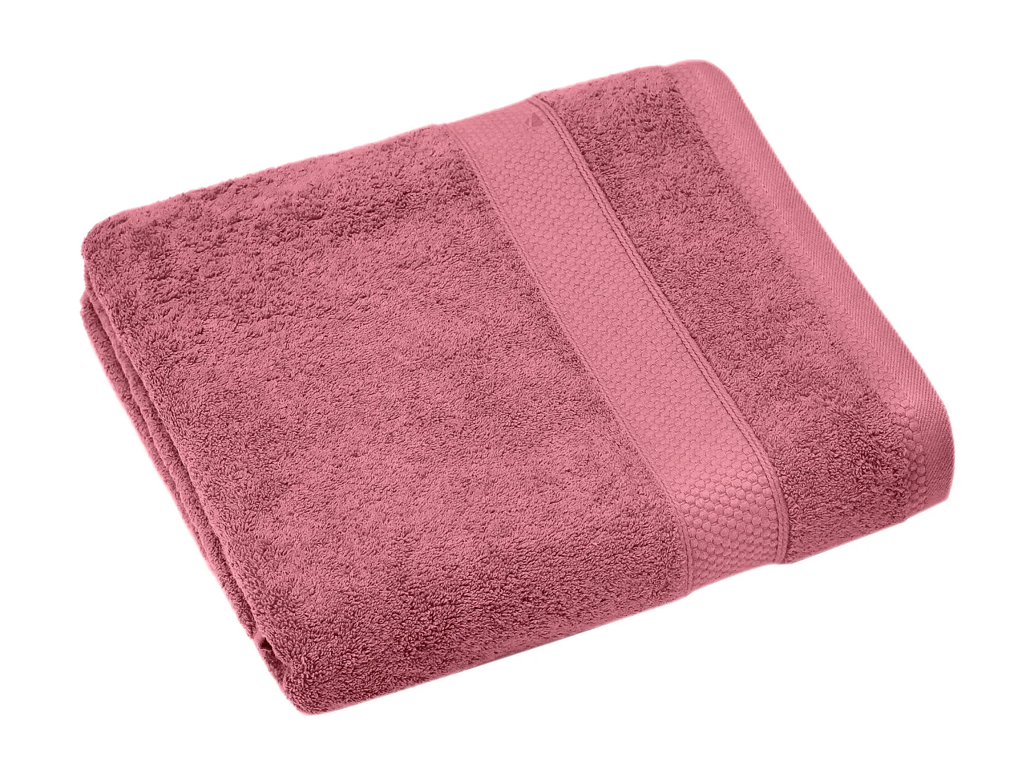 Drap de bain coton 550 g/m2 95x140 cm NAÏA rose Bois de rose