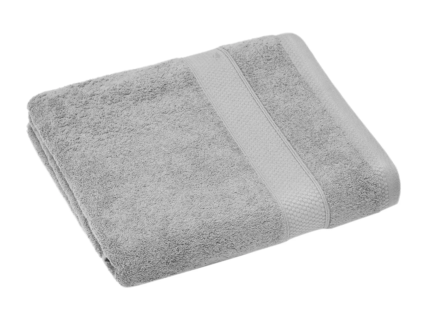 Drap de douche coton 550 g/m2 70x130 cm NAÏA gris Perle