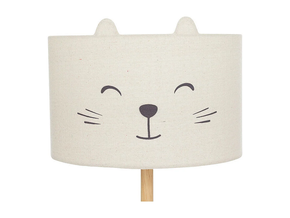 Lampadaire Enfant Chat "Félix" 152cm Blanc
