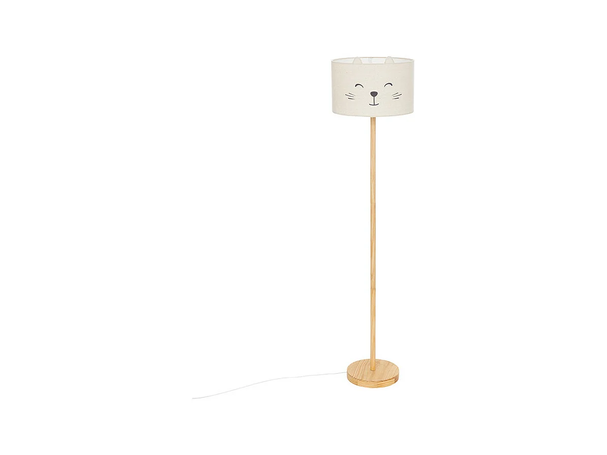 Lampadaire Enfant Chat "Félix" 152cm Blanc