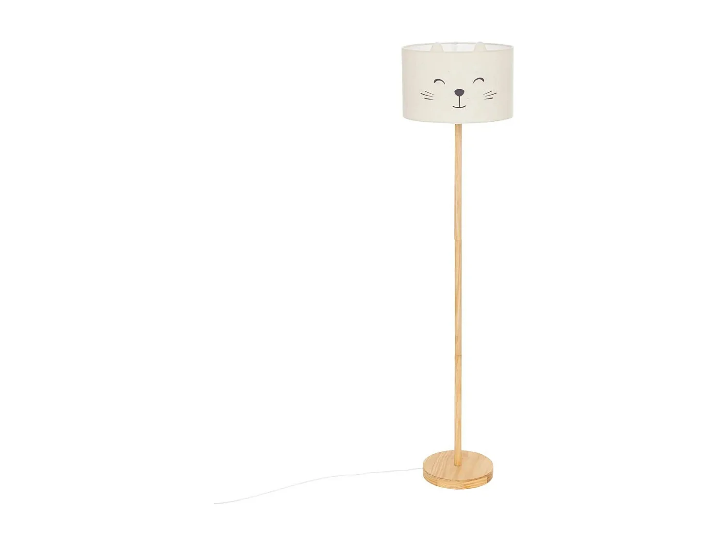 Lampadaire Enfant Chat "Félix" 152cm Blanc