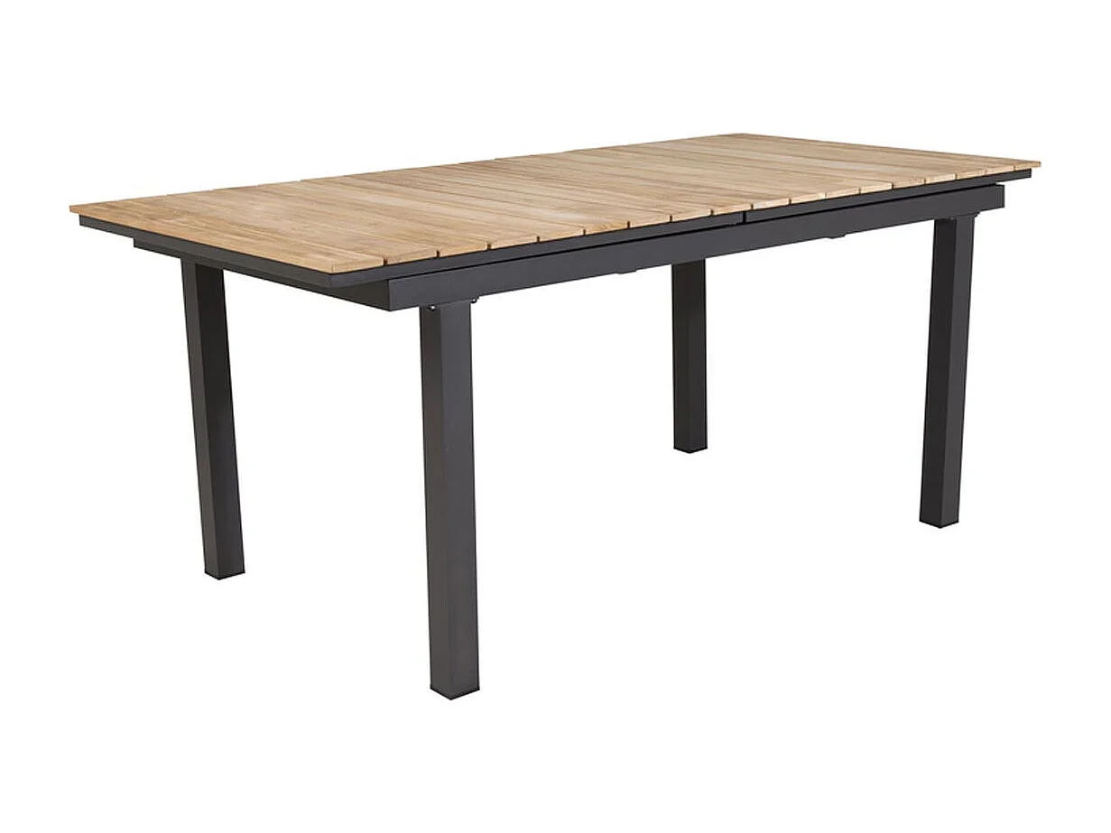 Table de Jardin Extensible "Mexico" 180-240cm Naturel & Noir