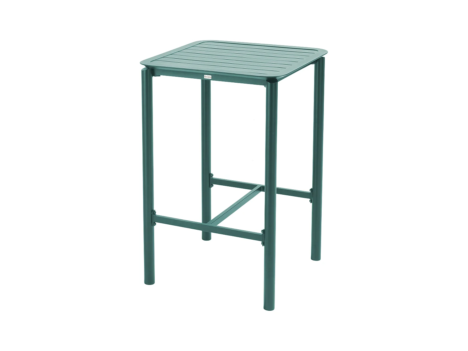 Table haute de terrasse vert foncé