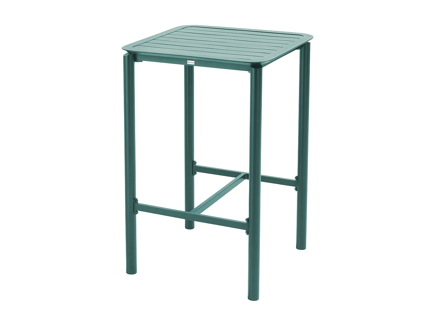 Table haute de terrasse vert foncé