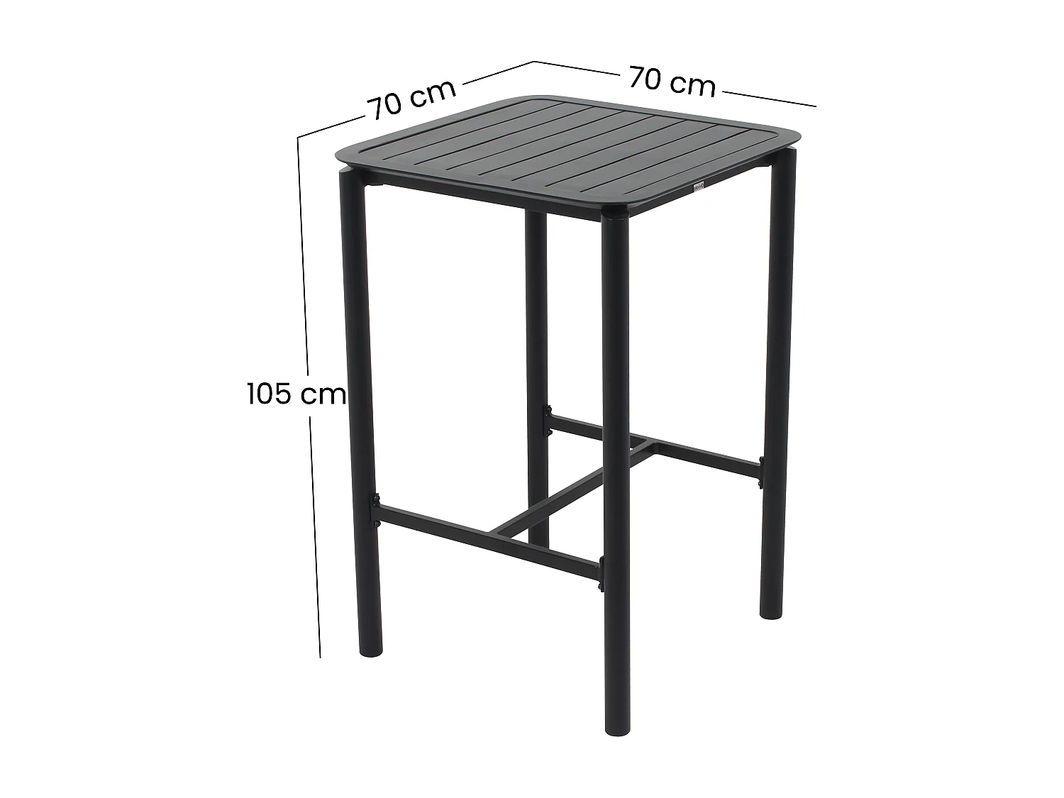 Table haute de terrasse vert foncé