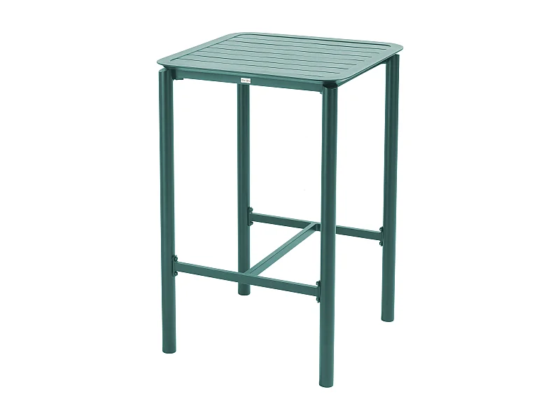 Table haute de terrasse vert foncé