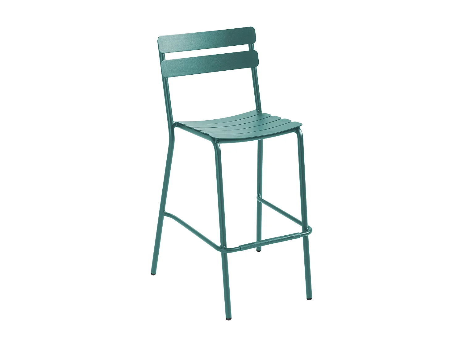 Chaise haute de terrasse vert foncé