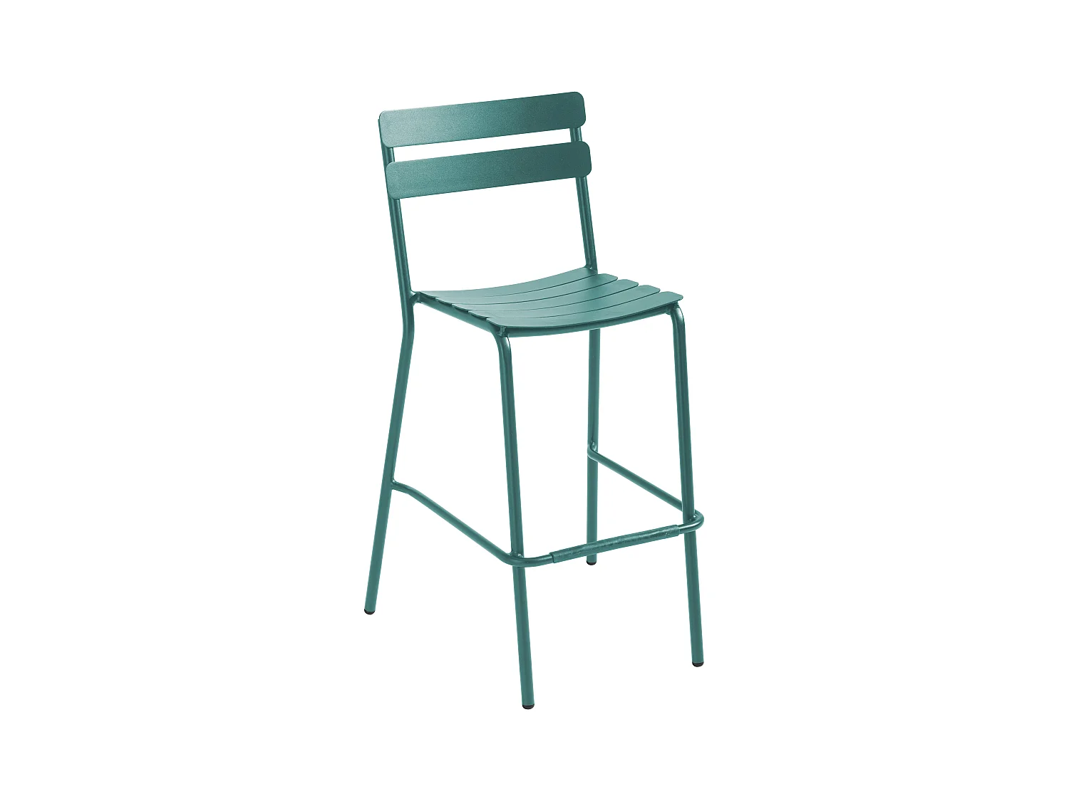 Chaise haute de terrasse vert foncé