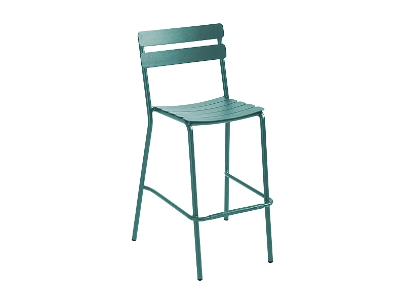 Chaise haute de terrasse vert foncé