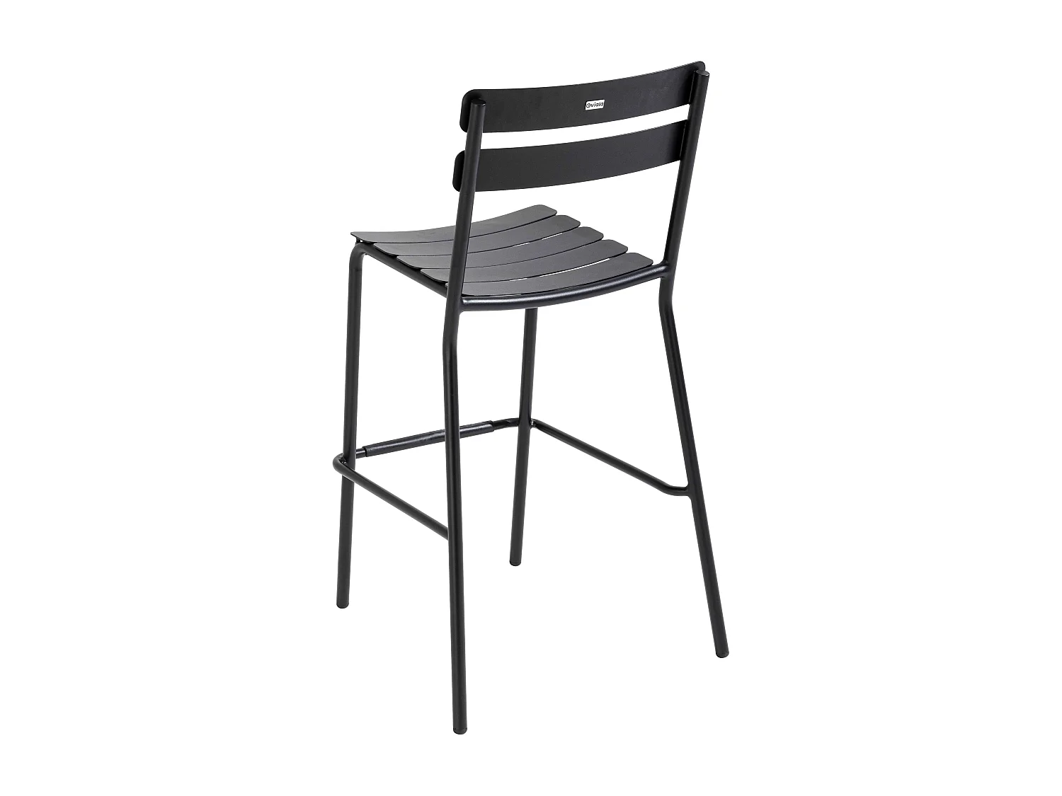 Chaise haute de terrasse noire