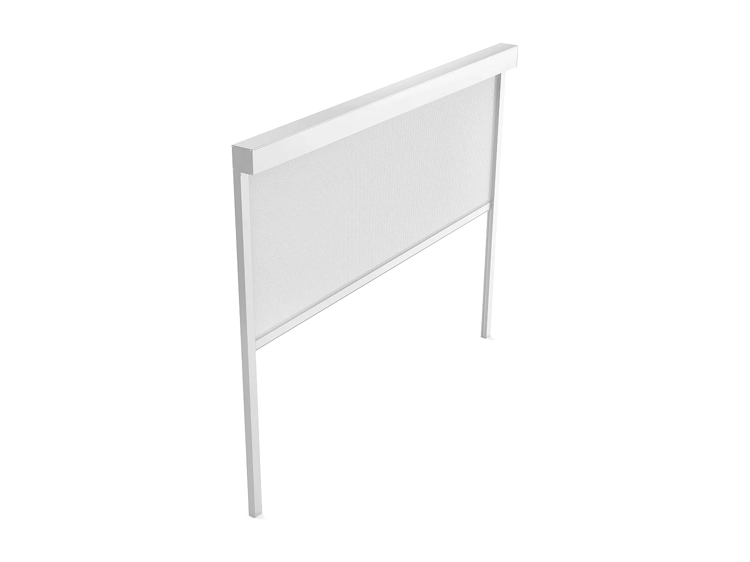 Pergola bioclimatique autoportée en bois blanc 3x4m + 2 stores