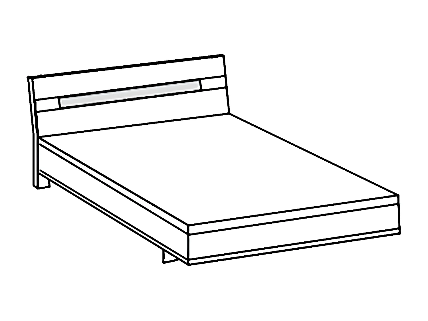 Lit adulte double 160x200cm Queen Size + 2 chevets coloris graphite/imitation chêne artisan
