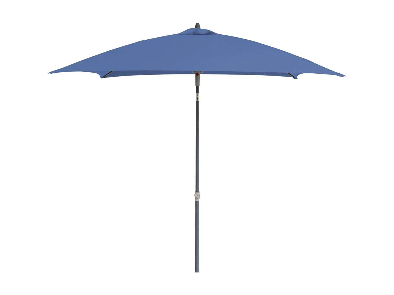 Parasol droit en fibre de verre Aly Gris, Bleu