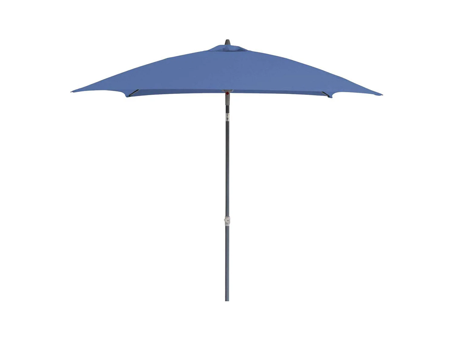 Parasol droit en fibre de verre Aly Gris, Bleu