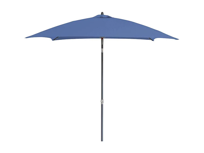Parasol droit en fibre de verre Aly Gris, Bleu