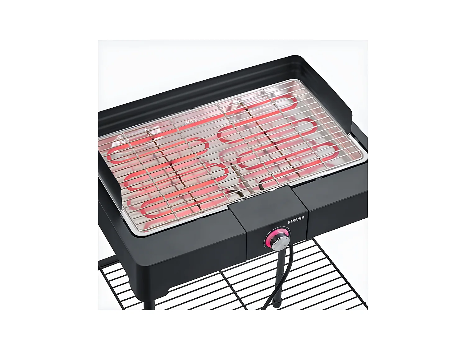 Severin Barbecue électrique sur pieds 2200w noir - 8566