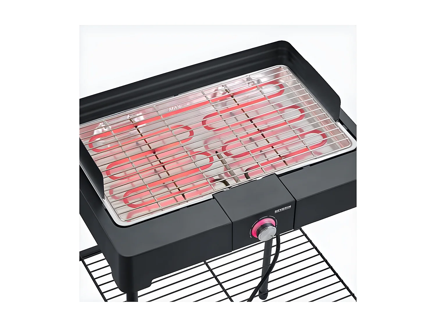Severin Barbecue électrique sur pieds 2200w noir - 8566