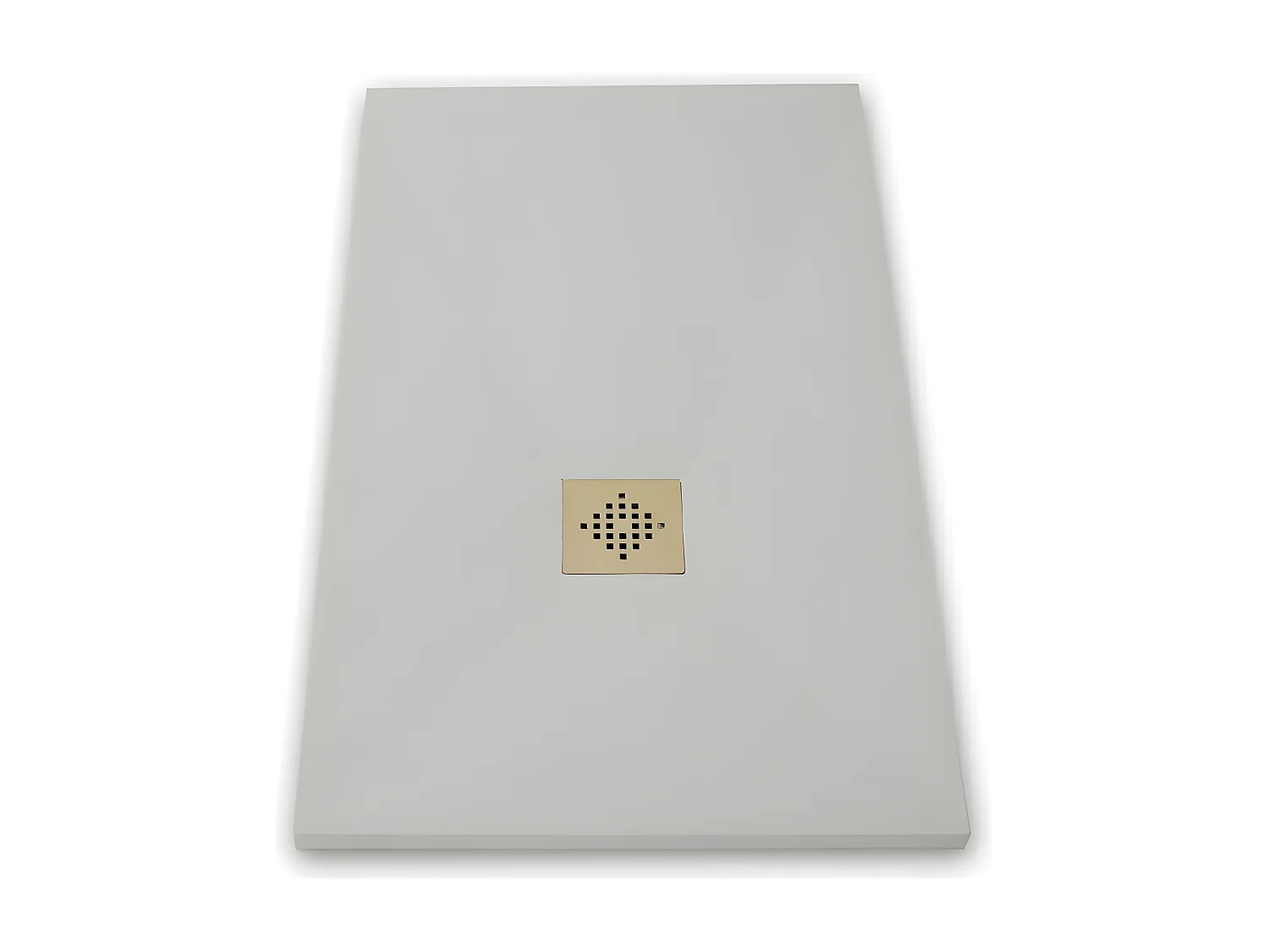 Plato de ducha pizarra PURE GRIS  80x130 cm rejilla inox