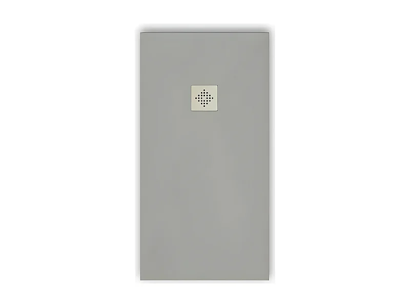 Piatto doccia ultrasottile 90 x 90 cm PURE in resina finitura ardesia grigio