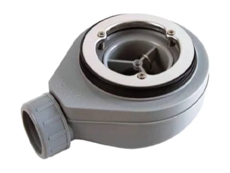 Receveur de douche 70 x 190 cm extra plat PURE en résine surface ardoisée gris Grille inox