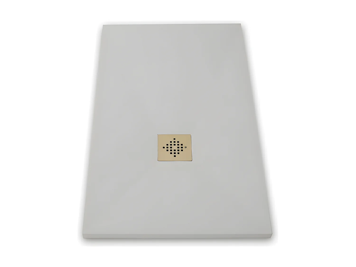 Piatto doccia ultrasottile 80 x 160 cm PURE in resina finitura ardesia grigio