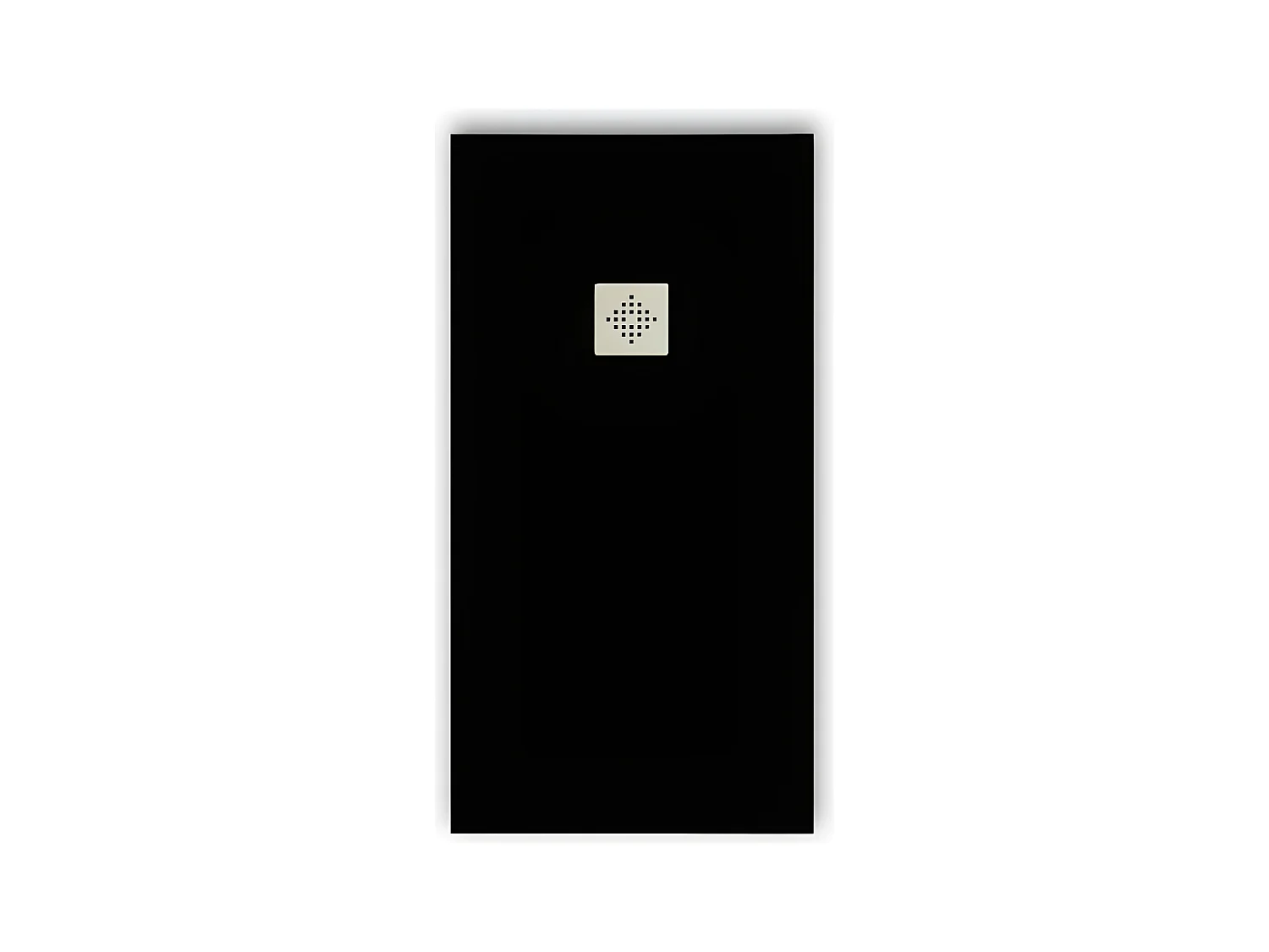 Piatto doccia ultrasottile 100 x 170 cm PURE in resina finitura ardesia nero