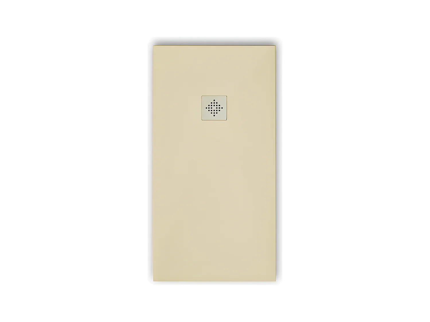 Piatto doccia ultrasottile 100 x 170 cm PURE in resina finitura ardesia beige
