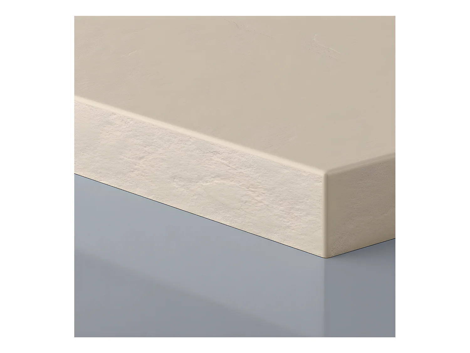 Piatto doccia ultrasottile 100 x 170 cm PURE in resina finitura ardesia beige