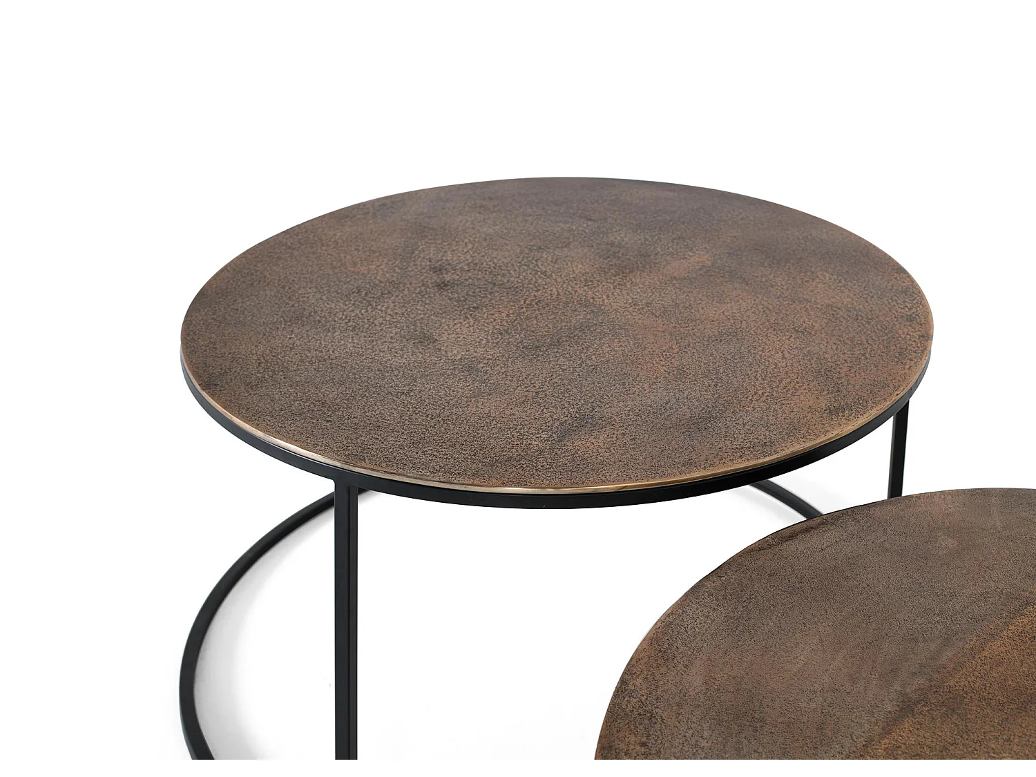 TAVOLINO IN METALLO Gris / plata .47x81x81 Giner y Colomer