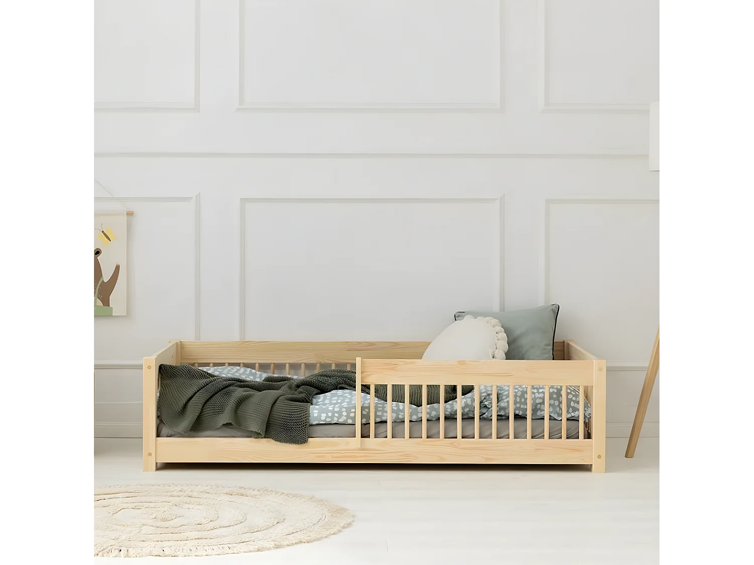 Lit 70x140 sommier inclus Ariette Bois