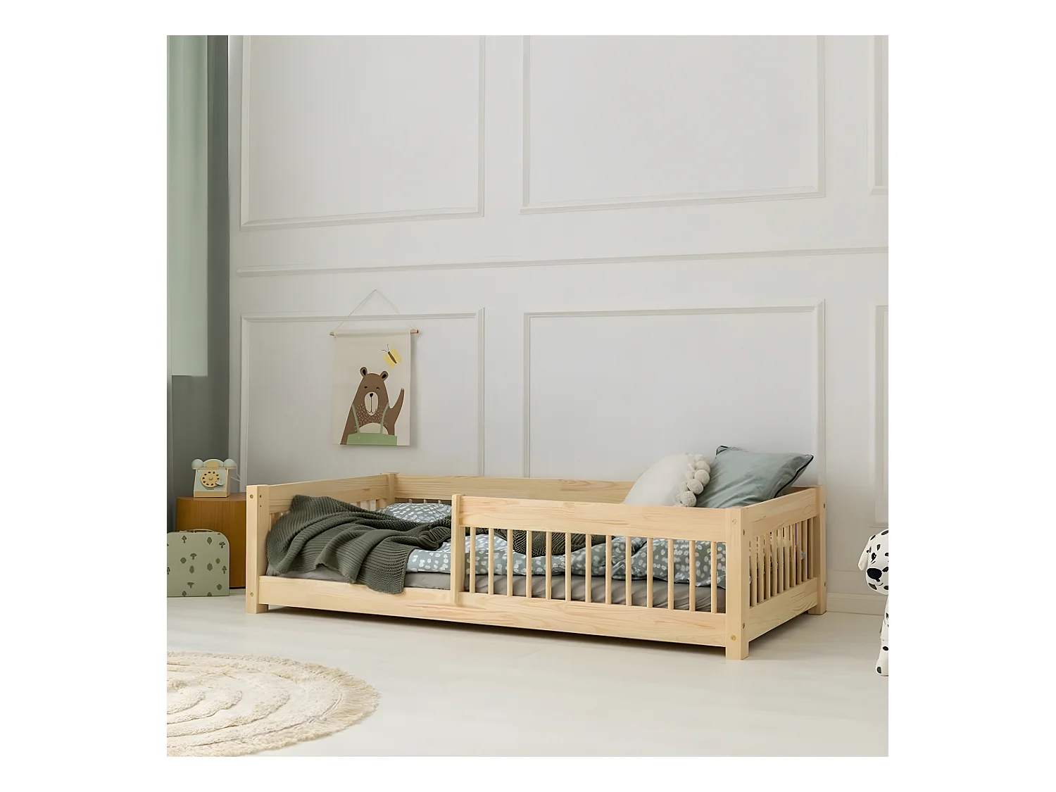 Letto Ariette Bois 90x190 con rete a doghe