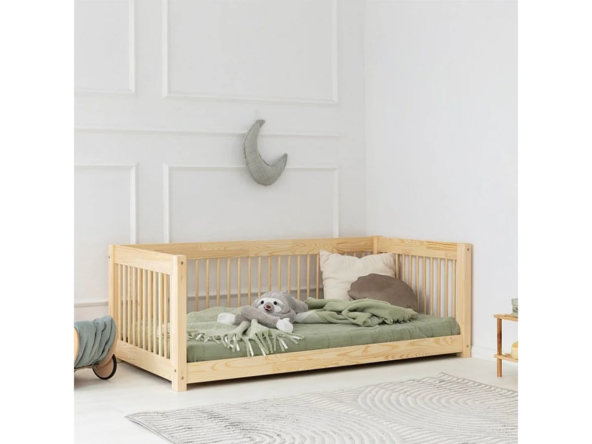 Bedbank 90x200 inclusief lattenbodem Perrine Wood