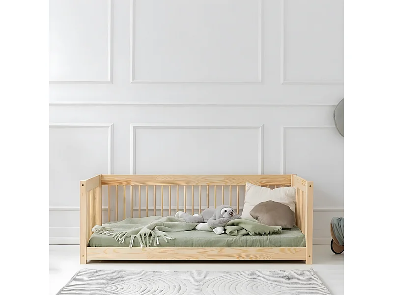 Panca letto 90x200 con rete a doghe Perrine Wood