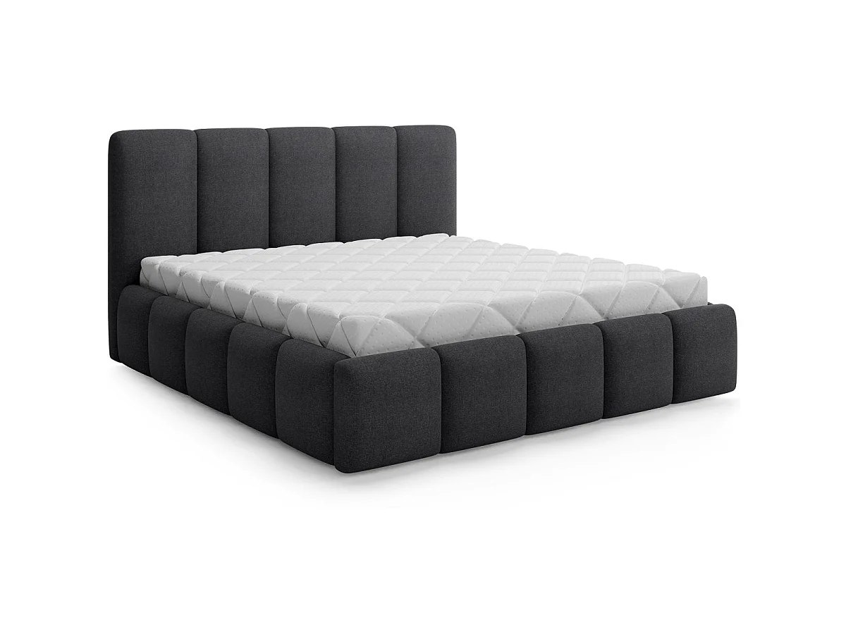 Komoda 160x200 vrátane lamelového roštu Klaus Dark Grey