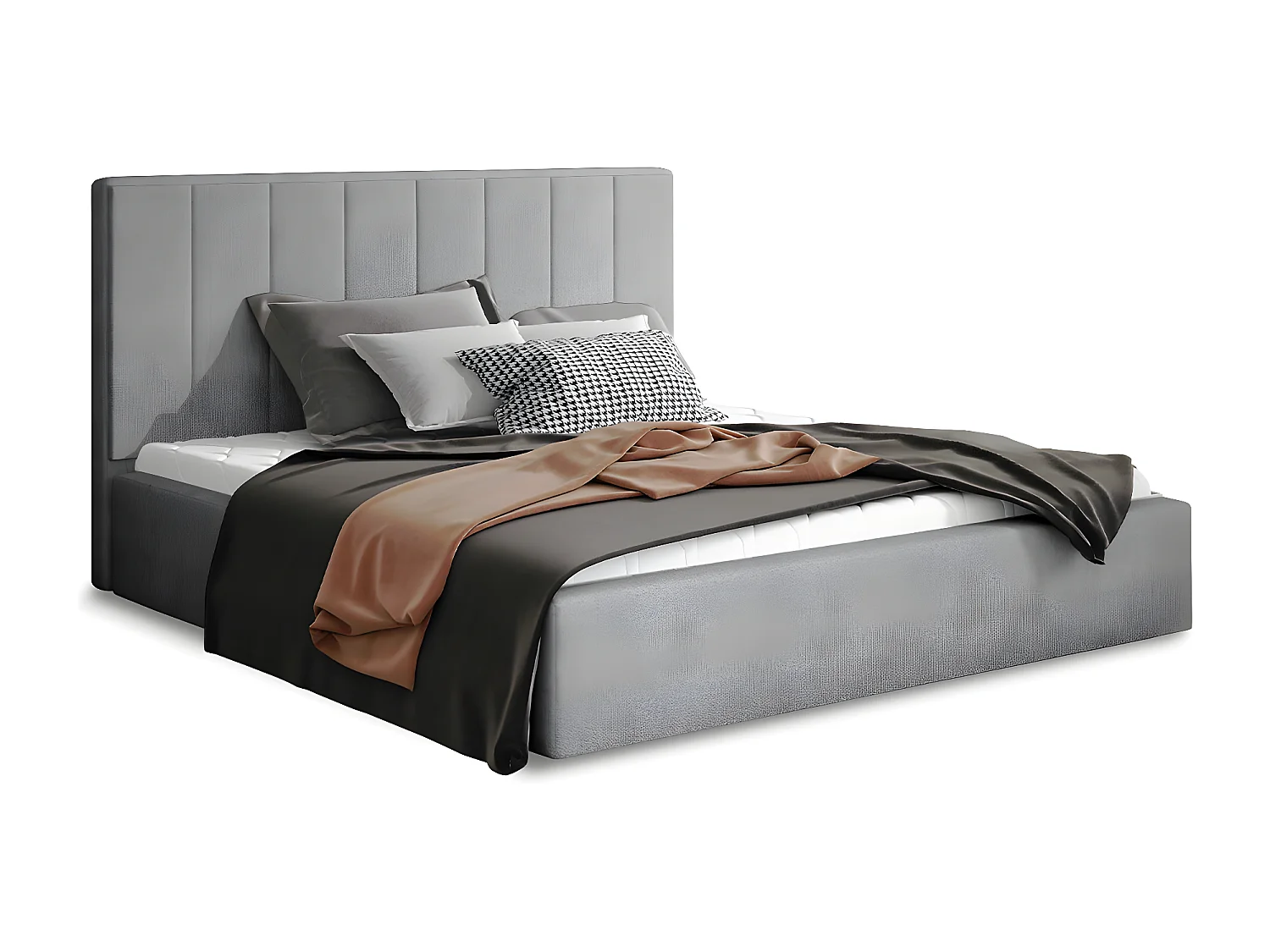 Bedstee 200x200 inclusief lattenbodem Brook Gris