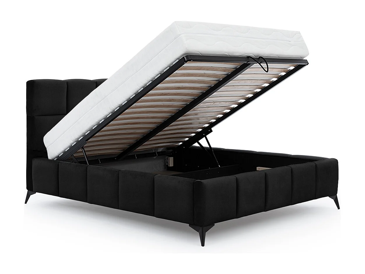 Mira Zwart 160x200 bedstee inclusief lattenbodem