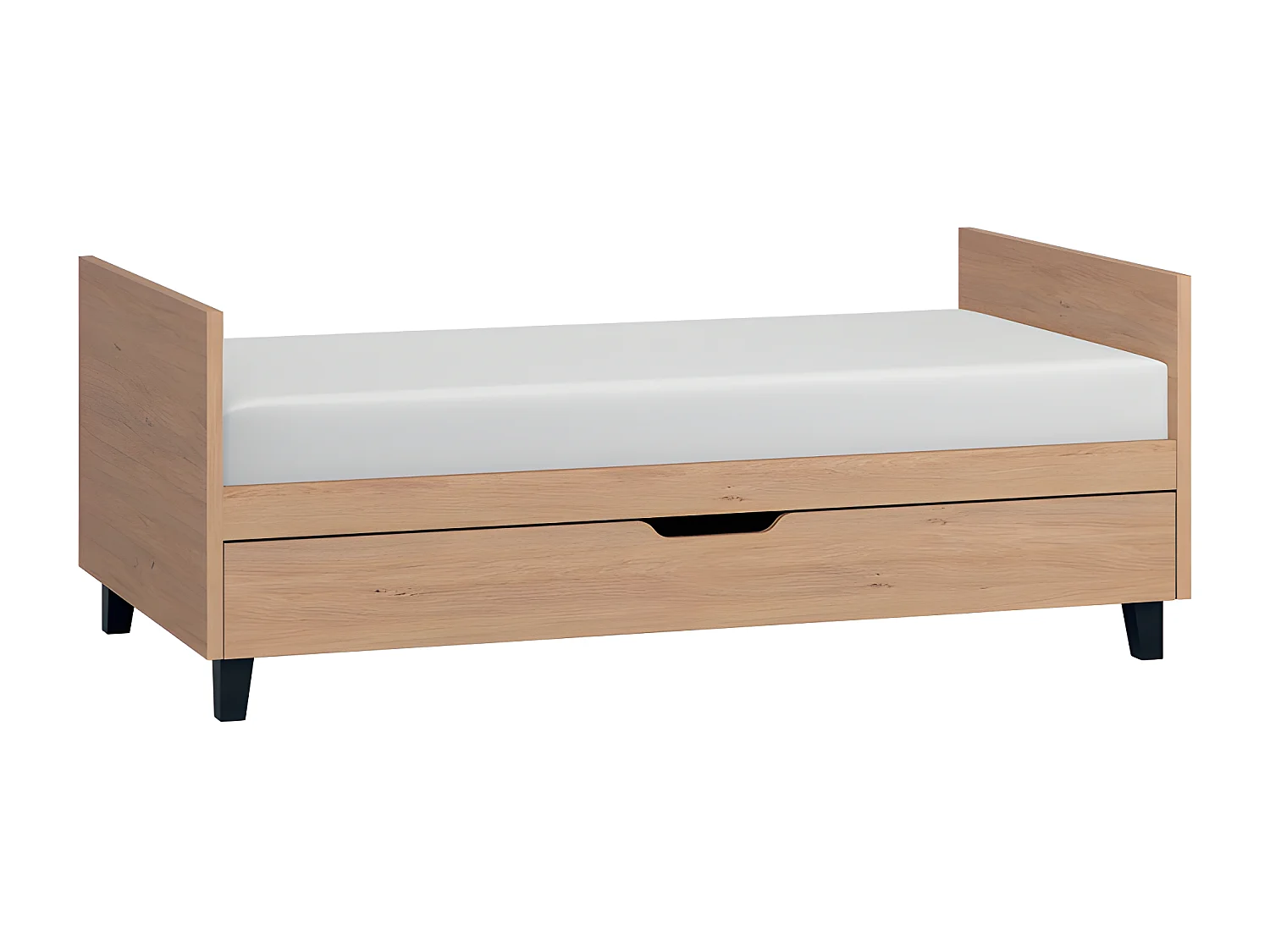 Chambre complète lit bébé évolutif - commode à langer - armoire Simple Bois