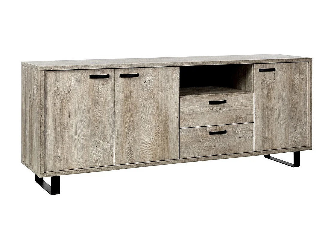 Eetkamermeubelset in lichte eikenkleur, collectie NEWTON.