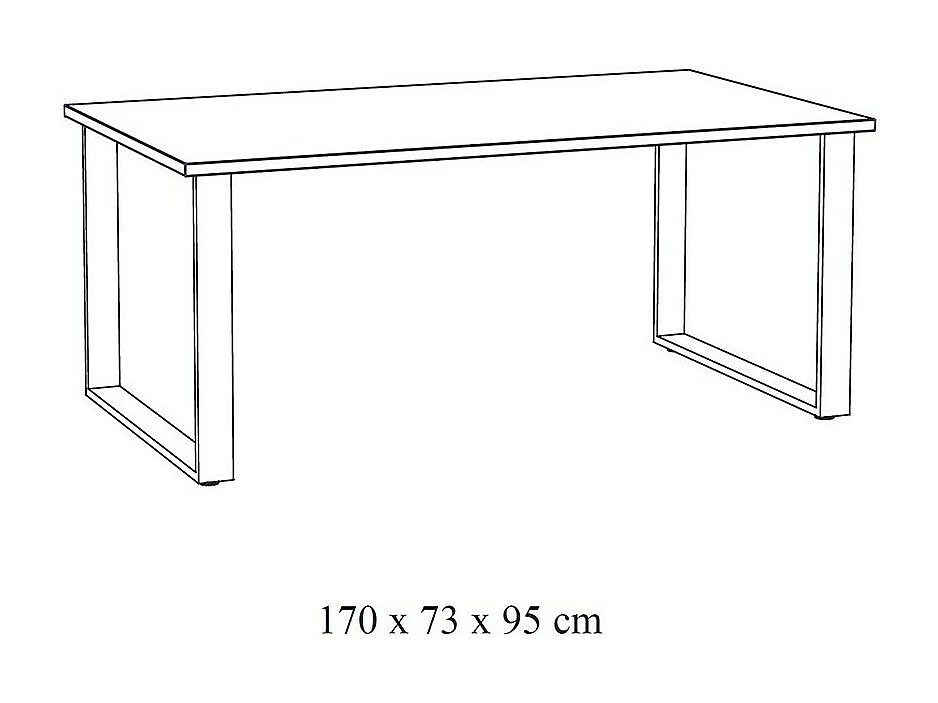 Eetkamermeubelset in lichte eikenkleur, collectie NEWTON.