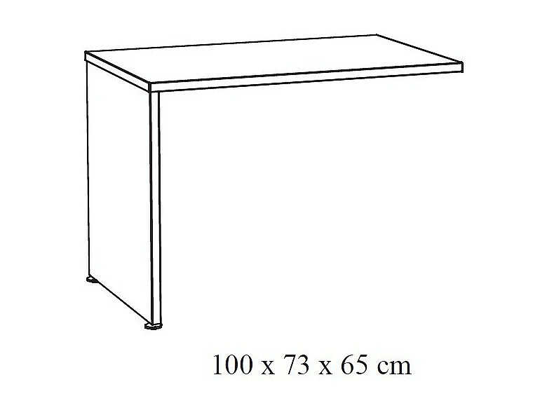 Ensemble de 5 meubles de bureau professionnel coloris chêne brut collection YUKON.