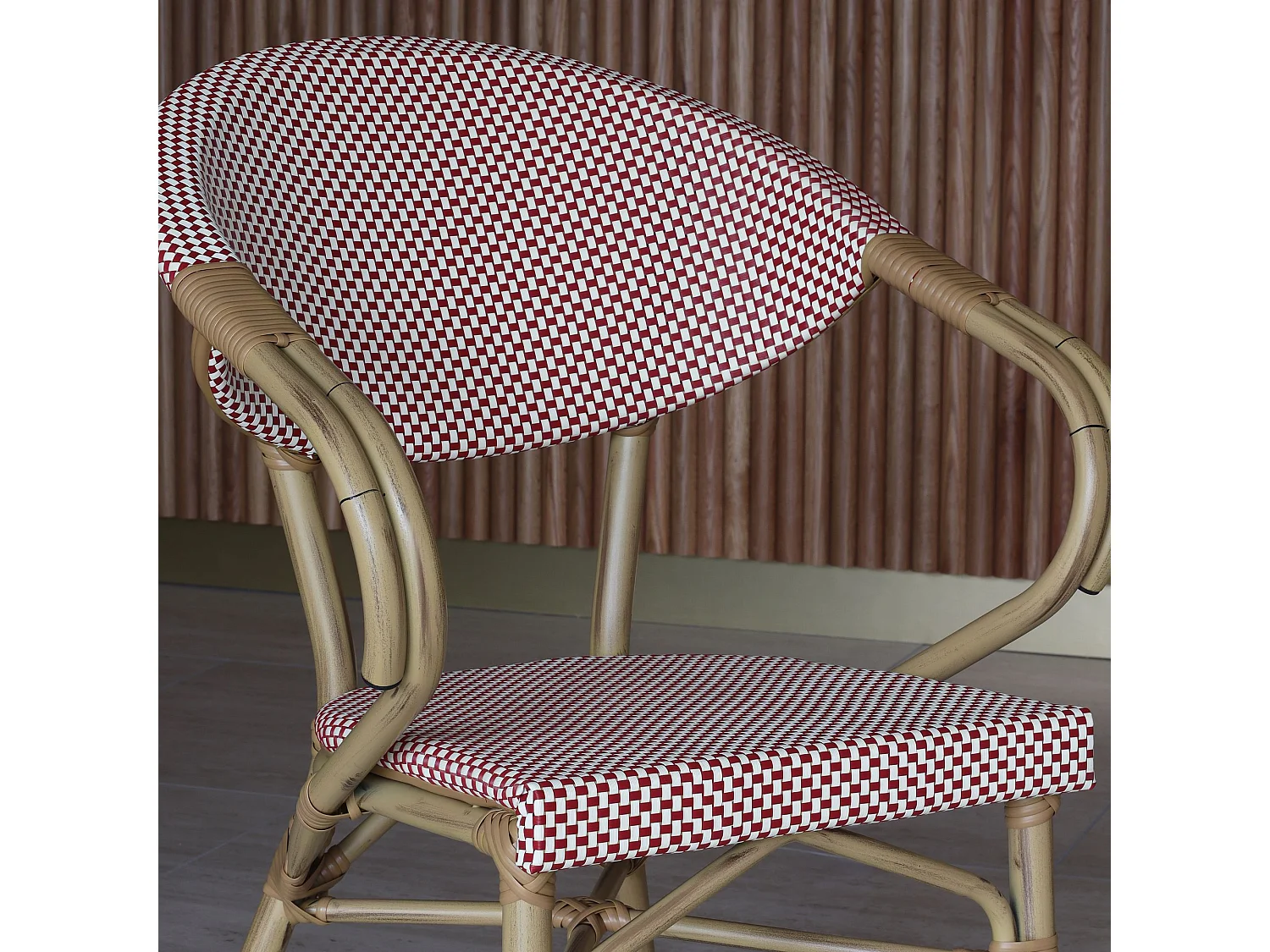 Now's Home - Lot De 2 Fauteuils De Table En Textilene Rouge