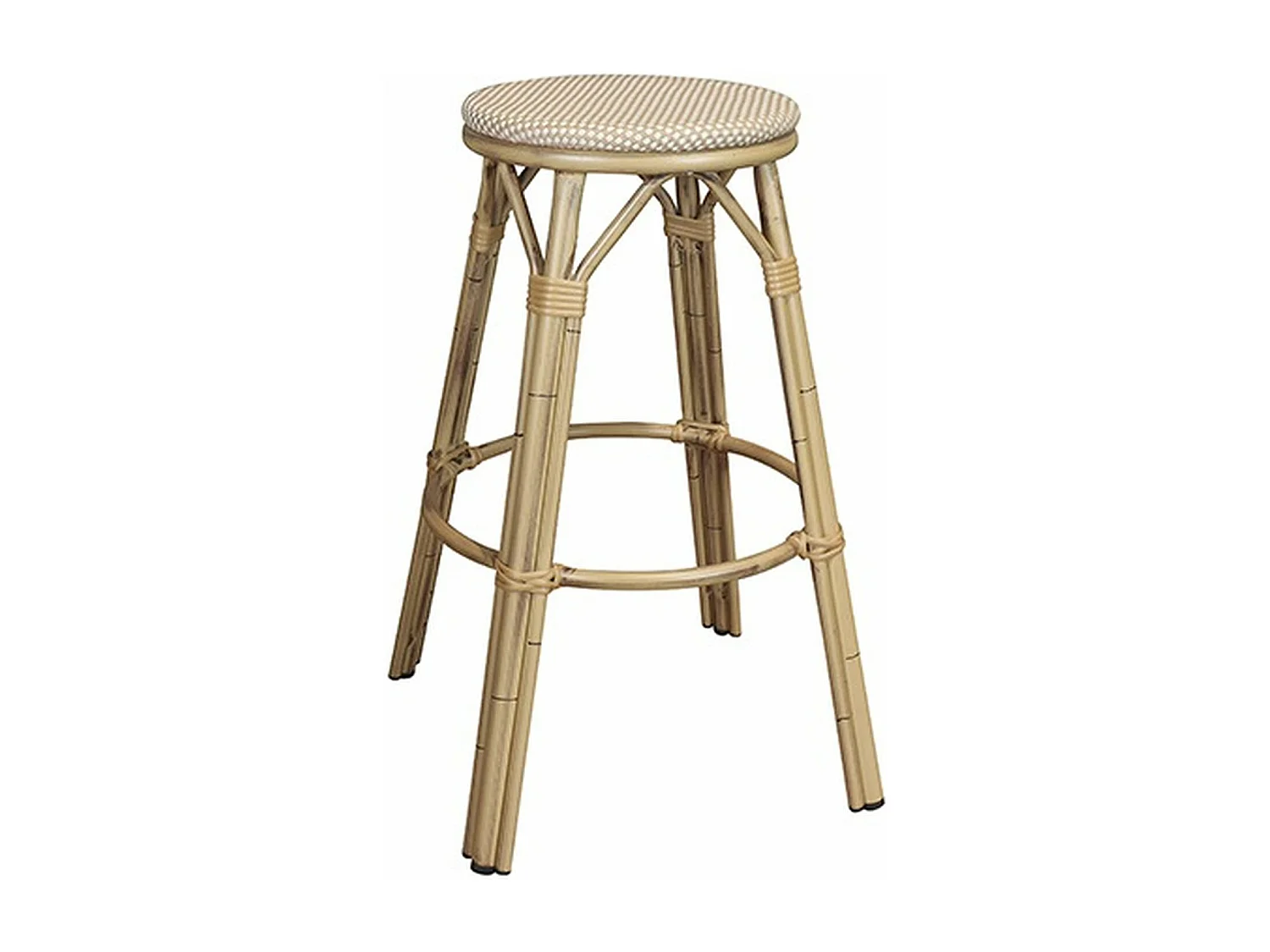 Now's Home - Lot De 2 Tabourets De Bar En Textilene Beige