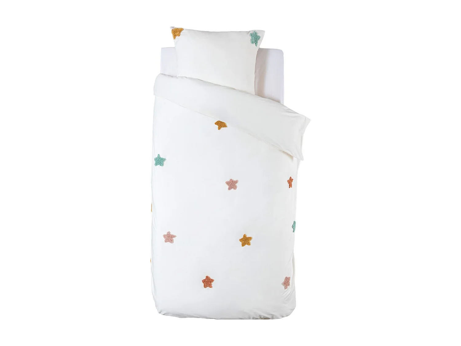 Bettbezug Baumwolle weiß 90x190cm