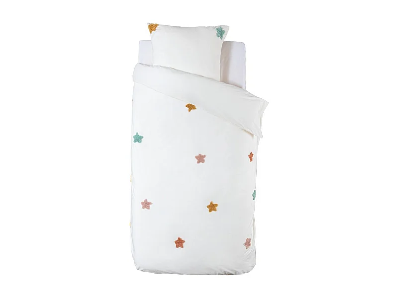 Bettbezug Baumwolle weiß 90x190cm