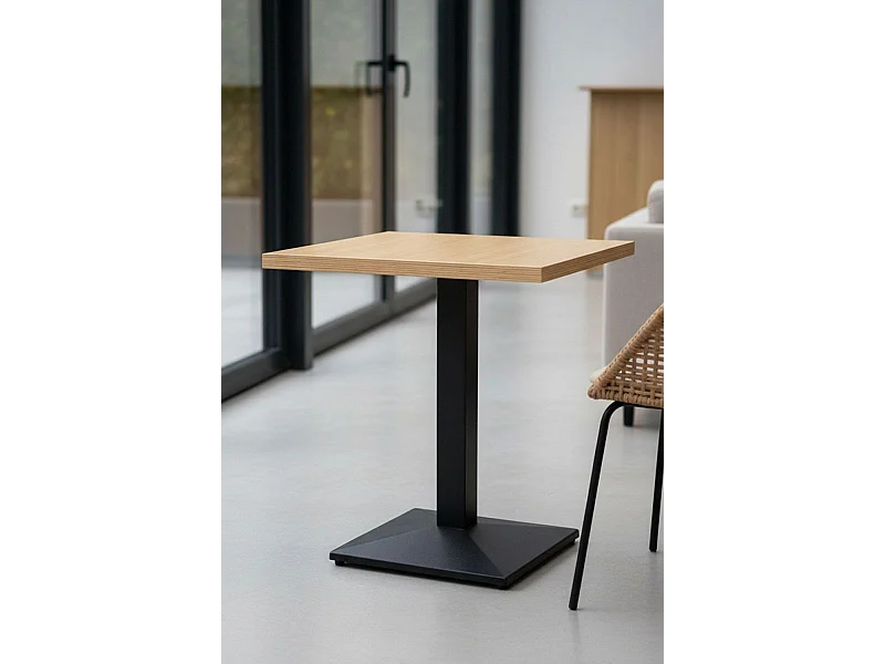 Mesas Bar - Mesa Kuat Black 60 cm - Madera clara