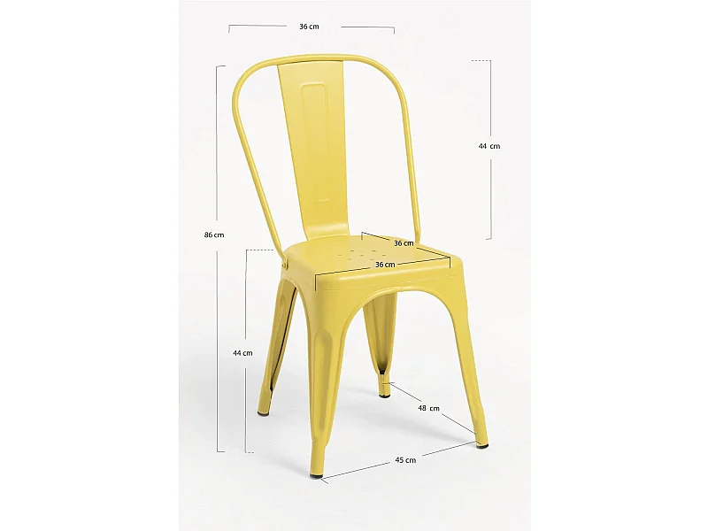 Packs Sillas Comedor - Pack 2 Sillas Torix - Amarillo Cuarzo